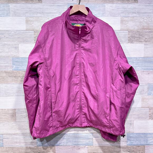 Cabelas Windbreaker Tracksuit Jacket Pants Pink Mesh Lined Womens Plus Size 2XL - Picture 2 of 11